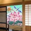 Rèm Cửa Izakaya Truyền Thống Trung Hoa - Hoa Sen Vải Lanh Giá Ưu Đãi 191k 8