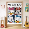 Rèm Cửa Mickey Phim Hoạt Hình Cho Phòng Ngủ Trẻ Em Khối Phòng Nửa Rèm Đục Lỗ Thiết Kế Mới Giá Ưu Đãi 194.400đ
