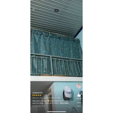Rèm cửa ngăn phòng che nắng có móc treo sẵn, đặt kích thước tùy ý chỉ 35.000đ