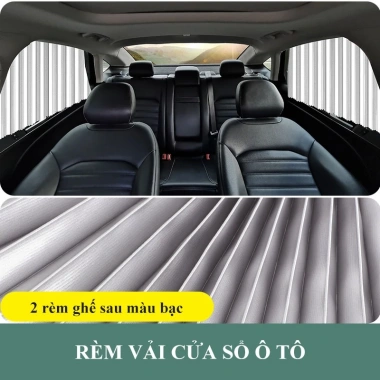 Rèm cửa ô tô ININ bộ combo vải bóng chống nắng 4-7 chỗ, hút nam châm cao cấp tiện lợi
