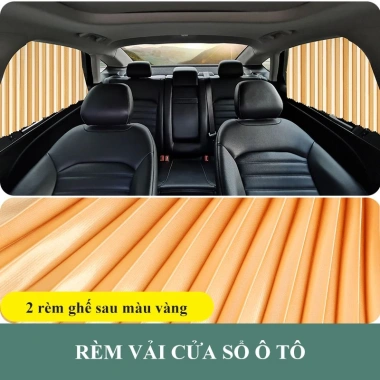 Rèm cửa ô tô ININ bộ combo vải bóng chống nắng 4-7 chỗ, hút nam châm cao cấp tiện lợi