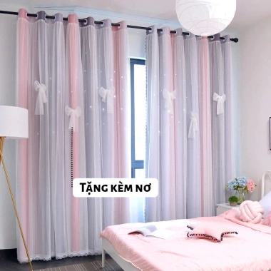 Rèm cửa sổ chống nắng 99% siêu đẹp, decor phòng, loại đục lỗ, chỉ 138.600₫