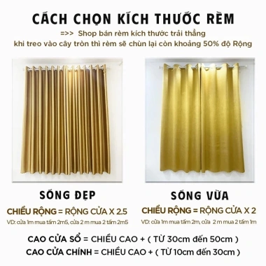 Rèm Cửa Sổ Chống Nắng Vải Gấm Cao Cấp Trang Trí Phòng Ngủ Giá Giảm 73.800
