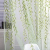 Rèm cửa sổ COOLCELLS Gạc xanh, lá liễu, vải Tuyn, giảm 20% cho phòng ngủ 10