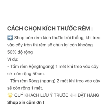 Rèm cửa sổ Loại 1 chống nắng 99% - chiều cao 1,2‑2m, chỉ 100.000₫