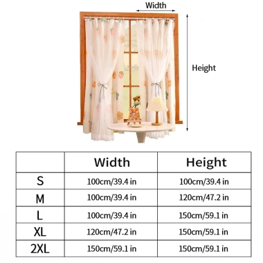 Rèm cửa sổ mềm mại, trang trí phòng khách - ban công giá ưu đãi 34.344₫ 2
