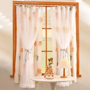 Rèm cửa sổ mềm mại, trang trí phòng khách - ban công giá ưu đãi 34.344₫ 4