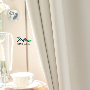 Rèm Cửa Trắng Ngà Cao Cấp 98% Cản Sáng - Không Họa Tiết, Phòng Khách và Phòng Ngủ, Giá Ưu Đãi 185.680₫ 3