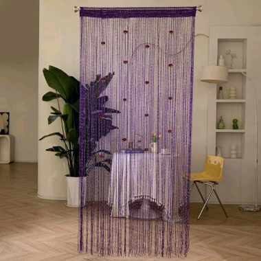 Rèm cửa treo tường hoa hồng kim tuyến 1x2m – Giá ưu đãi 95.500đ, phong cách sang trọng, che nắng hiệu quả