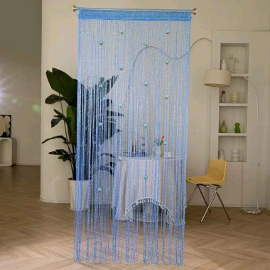 Rèm cửa treo tường hoa hồng kim tuyến 1x2m – Giá ưu đãi 95.500đ, phong cách sang trọng, che nắng hiệu quả