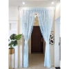 Rèm cửa tự dính ren Jacquard, lọc sàn, giặt được, móc & chốt, phân vùng đa năng 5