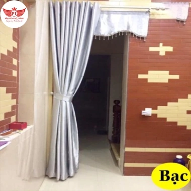 Rèm cửa vải gấm cao cấp phòng ngủ, che nắng 99% cản nhiệt 24/9, chỉ 130.000₫