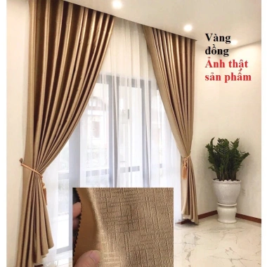 Rèm Cửa Vàng Đồng Chống Nắng Sang Trọng, Nhiều Kích Cỡ & Họa Tiết - Giá 160k