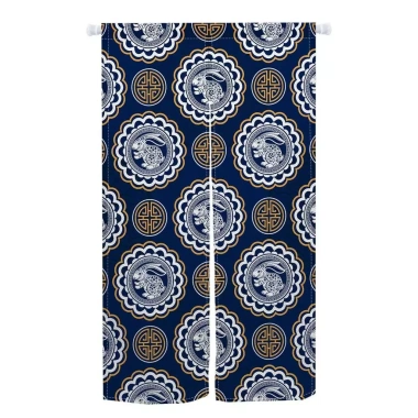 Rèm Cửa Vintage Họa Tiết Hình Học Đỏ Moire Trung Quốc - Giá ưu đãi 194.400₫