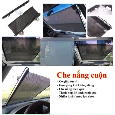 Rèm dán che nắng cuộn gọn, cách nhiệt, chống UV cho cửa sổ, ô tô - 100.000đ