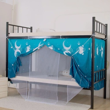 Rèm giường sinh viên lưới chống muỗi, che bóng, chống bụi, bảo vệ riêng tư, kèm móc miễn phí – giảm giá 277k VND