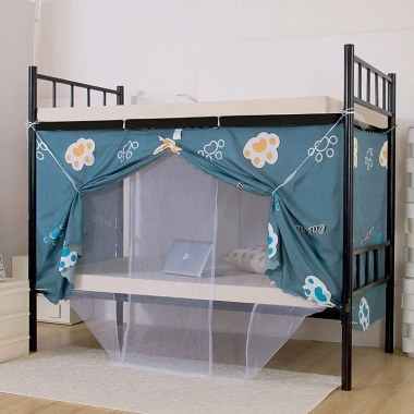 Rèm giường sinh viên lưới chống muỗi, che bóng, chống bụi, bảo vệ riêng tư, kèm móc miễn phí – giảm giá 277k VND