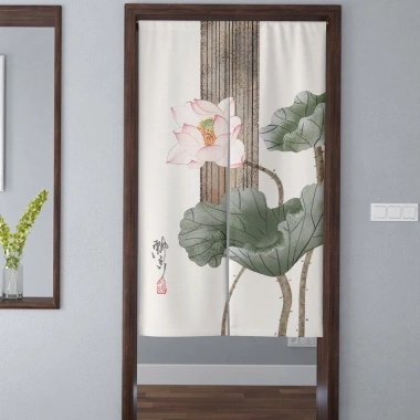 Rèm in hoa họa tiết Nhật Bản, bao gồm thanh treo, chỉ 239.000đ 3