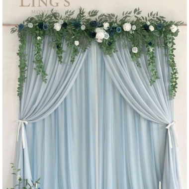 Rèm kim tuyền vải thun nhún đa màu - Trang trí tiệc, đám cưới, cổng hoa, sẵn luồn, 48.000 VNĐ 7
