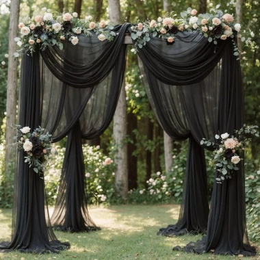 Rèm kim tuyền vải thun nhún đa màu - Trang trí tiệc, đám cưới, cổng hoa, sẵn luồn, 48.000 VNĐ 8