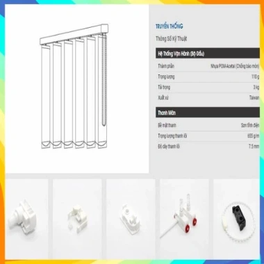 Rèm Lá Dọc Cản Nắng Cản Nhiệt 70% - Tiết Kiệm Năng Lượng, Giá Chỉ 270.000 VND 4 Rèm Lá Dọc Cản Nắng Cản Nhiệt 70% - Tiết Kiệm Năng Lượng, Giá Chỉ 270.000 VND 4