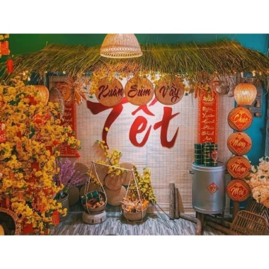 Rèm mành tăm tre trang trí Tết, decor, mành thả trần giá rẻ, chỉ 125.000₫ 2