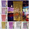 Rèm mưa trái tim MALCOLM - Rèm tiệc lụa 1m×2m, nền lấp lánh, trang trí đám cưới