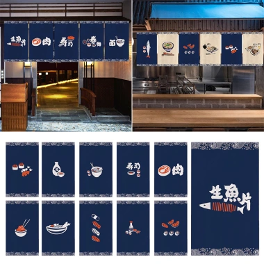 Rèm Ngắn Nhật Bản Paron cho Izakaya, Sushi – Biển Hiệu Cửa Sổ, Giá 81.000đ 2