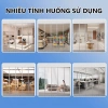 Rèm Nhựa PVC Ngăn Lạnh Trong Suốt Có Viền Nam Châm - Tặng Đầy Đủ Phụ Kiện và Ốp Chân Bảo Hành 5 Năm 2