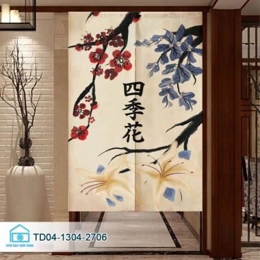 Rèm Noren Nhật treo lối đi, trang trí nhà hàng, hoạ tiết vòm cong - Giá 165.000 4 Rèm Noren Nhật treo lối đi, trang trí nhà hàng, hoạ tiết vòm cong - Giá 165.000 4