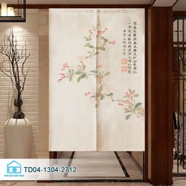 Rèm Noren Nhật treo lối đi, trang trí nhà hàng, hoạ tiết vòm cong - Giá 165.000