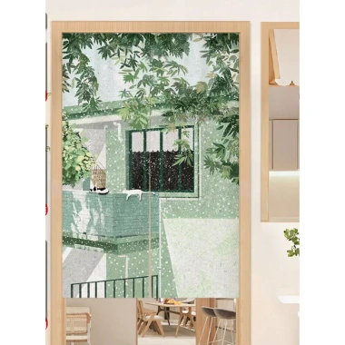Rèm phân vùng đa năng cho bếp, phòng ngủ, phòng khách – không đục lỗ, dễ vệ sinh, nửa rèm ngắn, giá chỉ 194.400đ 6