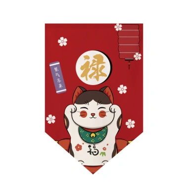 Rèm phong cách Nhật Bản Mèo May Mắn - Tam giác Izakaya treo cờ, giá 81.000₫ 7