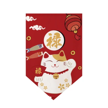 Rèm phong cách Nhật Bản Mèo May Mắn - Tam giác Izakaya treo cờ, giá 81.000₫ 9