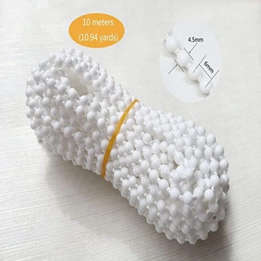 Rèm phụ kiện 4.5*6 POM 10m kéo hạt, 10 hạt khóa dọc, mũ con lăn, dây xích TDNW - Giá ưu đãi 66.473đ