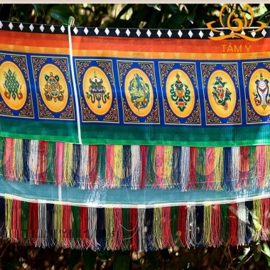 Rèm Quây Trang Trí, Rèm Viền Tường, Tám Cát Tường, Bát Kiết, Giá ưu đãi 300k 5