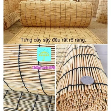 Rèm sậy điều chỉnh 100cm - Che nắng, che mưa, trang trí tường, vách ngăn, giá ưu đãi 200.000đ 2