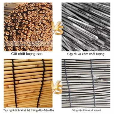 Rèm sậy điều chỉnh 100cm - Che nắng, che mưa, trang trí tường, vách ngăn, giá ưu đãi 200.000đ 5