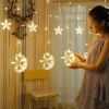 Rèm Thả Đèn Led Trang Trí Mặt Trăng Ngôi Sao 3m - Nhiều Màu, Cắm Điện, Giá 60.000đ 2