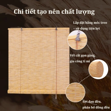 Rèm tre tự nhiên che nắng che mưa - Mành tre sang trọng, trang trí nội – ngoại thất, vách ngăn, giá 200.000đ