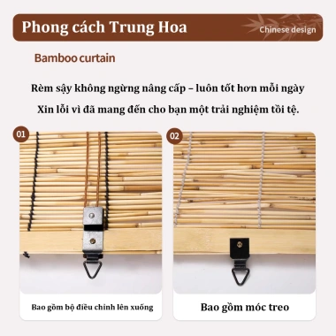 Rèm tre tự nhiên che nắng che mưa - Mành tre sang trọng, trang trí nội – ngoại thất, vách ngăn, giá 200.000đ