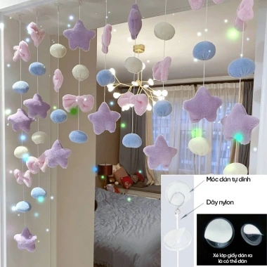 Rèm treo cửa vải nhung dễ thương, dán không khoan tường – giá chỉ 125k 10 Rèm treo cửa vải nhung dễ thương, dán không khoan tường – giá chỉ 125k 10