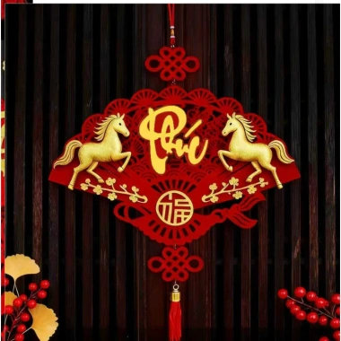 Rèm Treo Trang Trí Tết Phúc Tài Lộc Đỏ Vàng - Decor Cửa Nhà, Cửa Hàng, Giá 32.000 VND