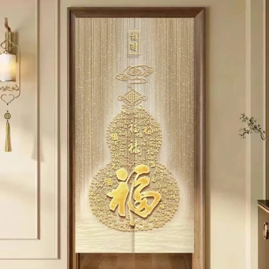 Rèm Trung Hoa không khoan phòng khách, bầu vách ngăn, ánh sáng sang trọng 180k 4