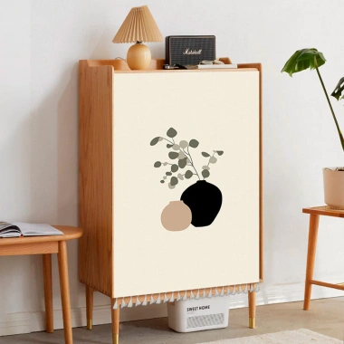 Rèm Tủ Velcro chống bụi đục lỗ - không chặn, dễ lắp đặt cho nhà bếp, quầy, tủ quần áo - NDAA 6