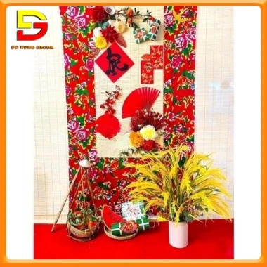 Rèm Vải Công Phượng Đa Kích Thước - Phông Nền Lễ Hội, Ngày Tết, Giá 119.000 VND 4