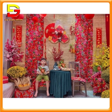 Rèm Vải Công Phượng Đa Kích Thước - Phông Nền Lễ Hội, Ngày Tết, Giá 119.000 VND 6