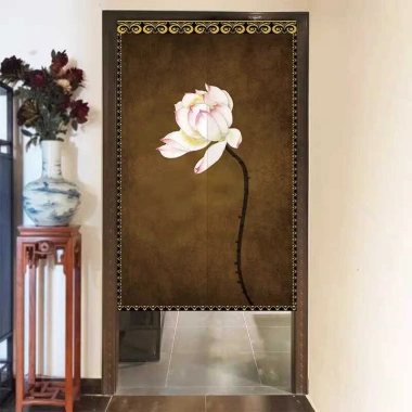 Rèm vải không đục lỗ hoa sen Zen – Vách ngăn phòng khách, bếp, nửa phòng ngủ, nhà vệ sinh, 194.400đ