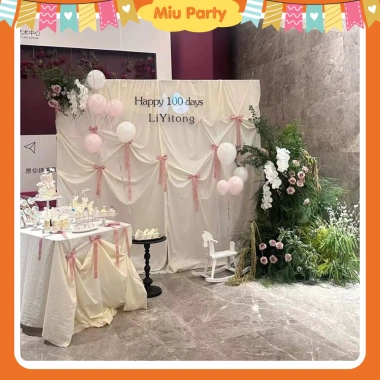 Rèm Vải Lụa Phông Nền Trang Trí Sinh Nhật Tiệc Tùng Miu Party Giá 65k 3 Rèm Vải Lụa Phông Nền Trang Trí Sinh Nhật Tiệc Tùng Miu Party Giá 65k 3