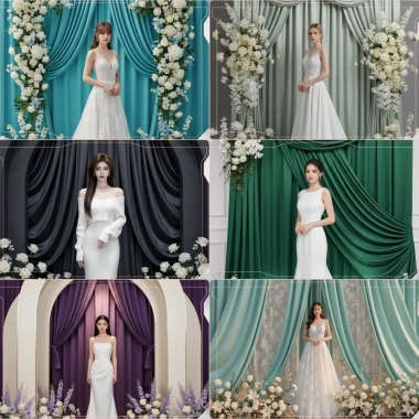 Rèm Vải Thun Lạnh Cao Cấp - Bóng Mượt, Rủ Đẹp, Trang Trí Tiệc Cưới, Background Chụp Ảnh, Giá 38.000 VND